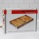 The uniform for baking muffins and cakes with size adjustment, 18.5 × 28 - 34 × 54 cm, height 5 cm, chrome -colored color