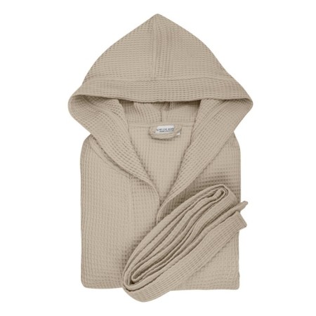 Waffel bathrobe Sofi de Marko naomi, with a hood, size S, color beige-1