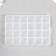Casket Plastic for trifles "rectangular" 24 compartments 18.8x13x1.7 cm