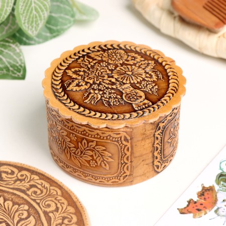 Bouquet box, 60 x 35 mm, birch bark