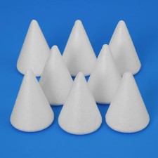 Set of foam cones, 6 cm, 8 pcs