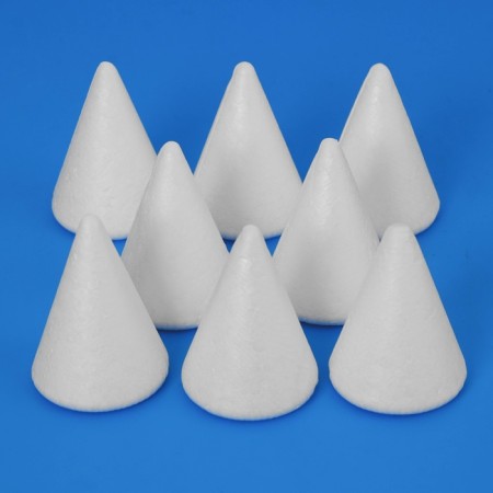 Set of foam cones, 6 cm, 8 pcs