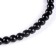 Beads made of natural stone "Black agate" set of 90 pcs., Size 1 pc. - 4 mm