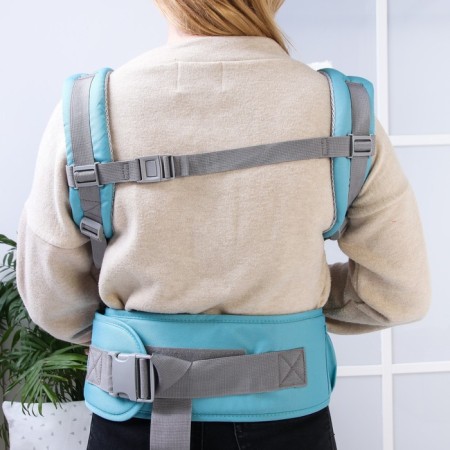 Backpack-Kenguru/hipvis "abstraction", blue/turquoise color-3