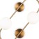 Wall lamp (sconces) Inversion, 2xg9, brass color
