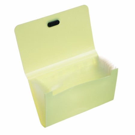Elastic band A6, 12 departments, patterns, yellow pastel-2