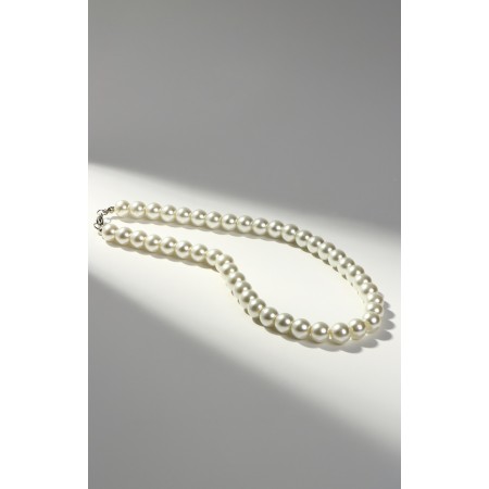 Pearl beads "Bride" ball No. 10, milk color, l = 40 cm-1