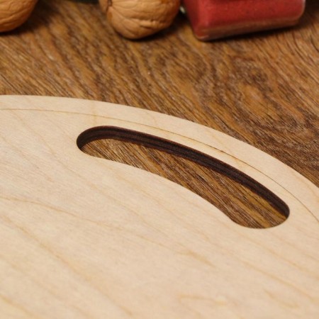 The board is cutting two -sided, round, handle cut, 28 × 28 × 0.6 cm-1