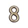 Door figure "8" tundra, plastic, color gold 1 pc.
