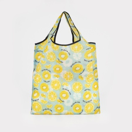 Folding bag without fasteners, yellow color-1