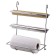 Paper towel holder, for railing, 19x30x38 cm, chromium color, mg032
