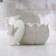 Ceramic "flower" sugar tower, white color