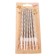 Candles in a cake twisted with a stand, 6 pcs, 11 cm, champagne