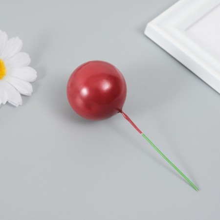 Decor for creativity "Balls" d = 2; 3; 3.5 and 4 cm set 20 pcs, Bordeaux-3