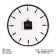 Watching clock, interior "classics", silent, d-30 cm, aa