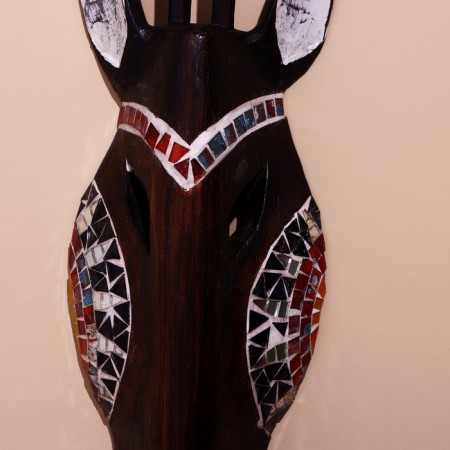 Mask "Zebra" Albezia 50 cm-3