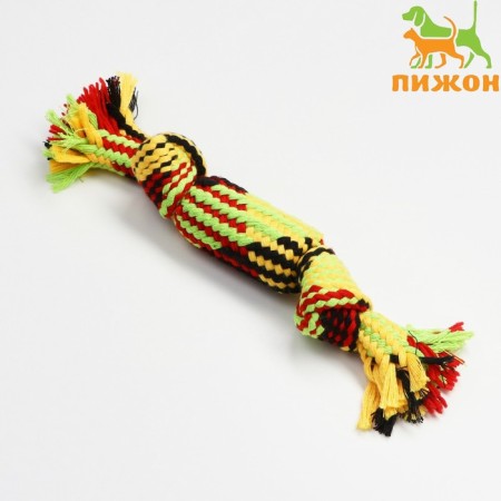 Cable toy with a squeak inside, up to 25 cm, mix of flowers