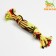 Cable toy with a squeak inside, up to 25 cm, mix of flowers