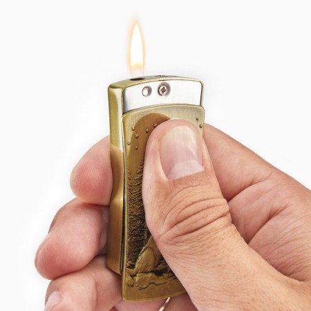 Gas lighter "Wolf", Piezo, 1.1 x 3.6 x 6.3 cm-3