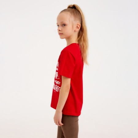 T -shirt Children's Minaku "Dreaming" color red, height 128-1