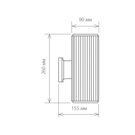 Elektrostandard Light Garden-Park, 2x60W, E27, IP54, wall, Techno 1403 Black-1