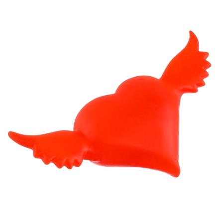 LED lamp "heart with wings", red glow-2