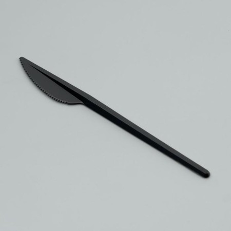 Disposable knife "black" 16.5 cm
