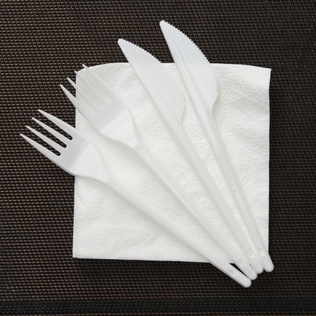 A set of plastic disposable utensils for 6 Picnichka persons, Mix color-1
