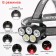 Battery-off flashlight, 20 watts, 1200 mAh, diode 3 XPE 2 COB, sensor, Type-C