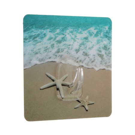 Axentia adhesive square hook self -adhesive of plastic, 8x8 cm, thickness 2 cm
