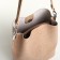 Women's bag on magnet Textura, average size, beige color