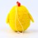 Soft toy "chicken" on a suspension, 6 cm, color mix