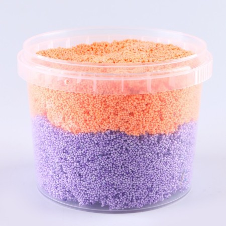 Ball plasticine, container 500 ml, two -tone, mix-2