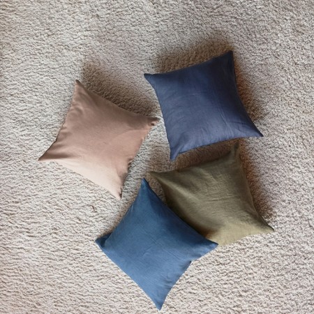 Decorative pillowcase SL Home Linen 40*40 cm, col. Green, 100%linen-6