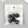 Busina silicone "polyhedron" black d = 1.4 cm