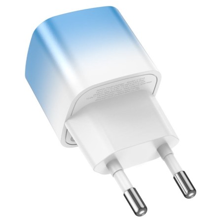 Network charger Hoco C101A, 1 Type-C, 20 W, PD + Qc, Blue-3