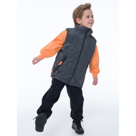 Vest for boys, height 110 cm, black color-1