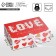 Gift folding box, packaging, “Love”, 16.5 x 12.5 x 5 cm