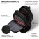 Brauberg Urban backpack universal with a laptop compartment, USB port, "Kinetic", black, 46x31x18 cm, 270798