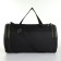 Road bag with zipper, long belt, 3 outer pockets, black color/hack