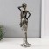 Polystone souvenir "African in a silver robe with flowers" 11.5x8x36 cm