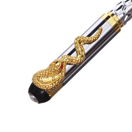 Handle Gift Roller in the leatherette case case Snake Gold/Silver-4