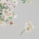 Plastic stickers "Flight flowers. White" set 40 pcs 15x8 cm
