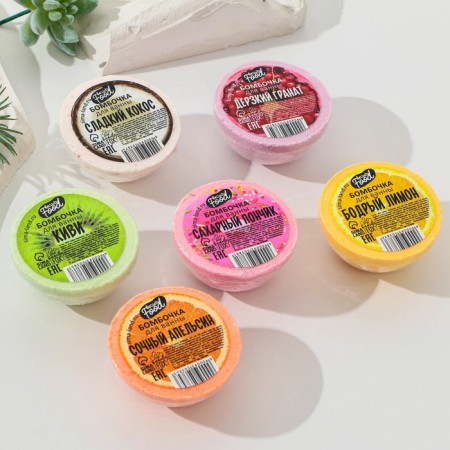 Bombing for a bath, 70 g, aroma of orange, Beauty Food-3