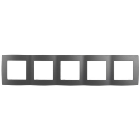 Frame for a circuit breaker for 5 posts, era12, graphite