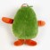 Soft toy "Avocado" on a key fabric, 10 cm
