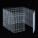 Coolier for small animals, folding, metal, 35 x 22 cm