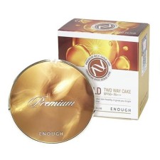Facial powder ENOGH, main and spare block, tone No. 21, with gold, 11+11 g