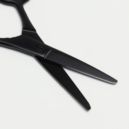 Scissors are manicure, wide, straight, 10 cm, matte black color-3