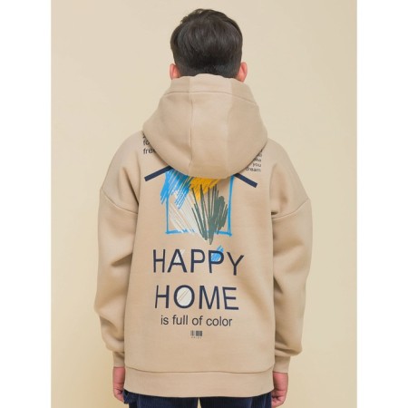 Sweatshirt for boys, height 86 cm, beige color-5